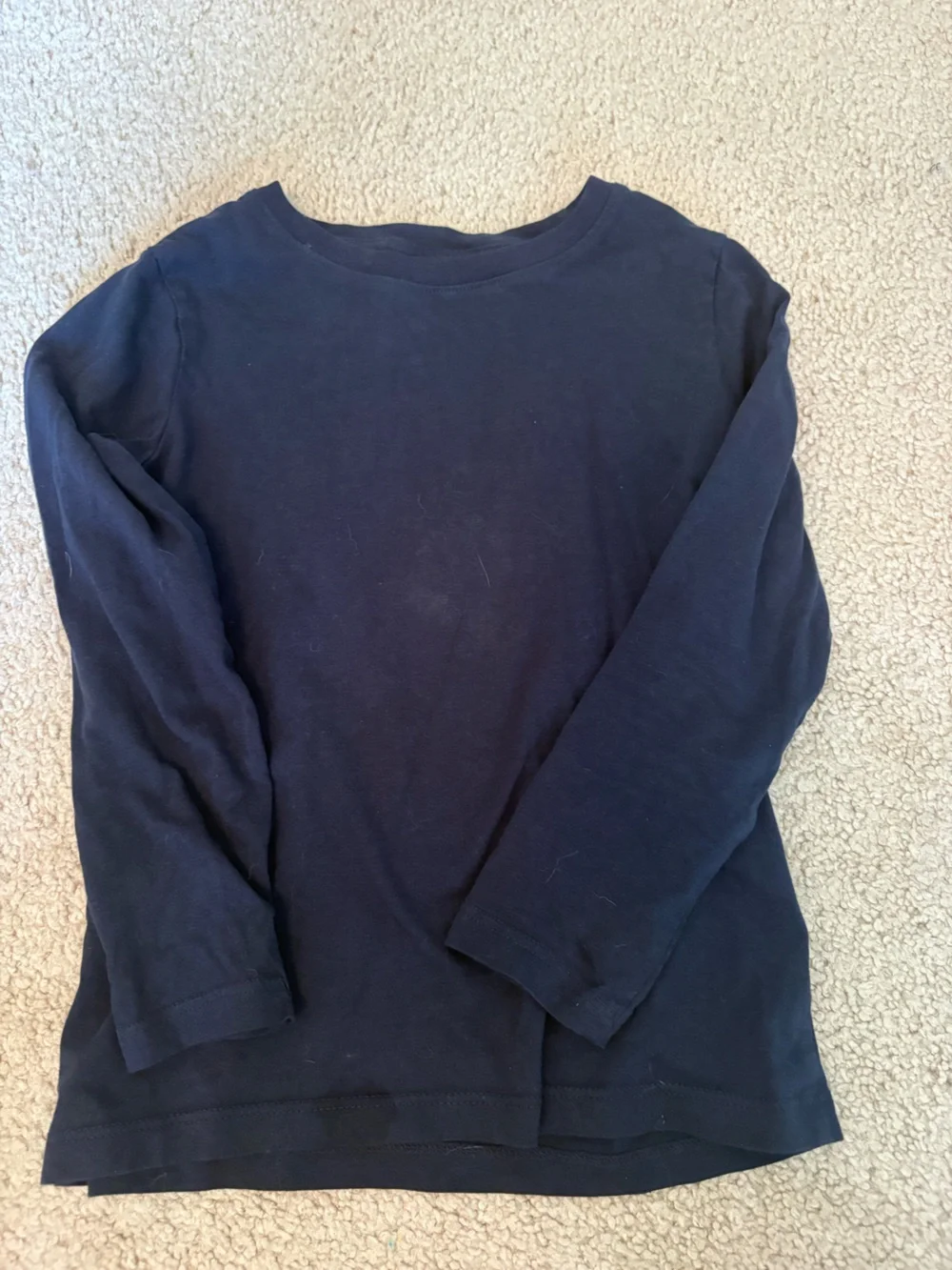 H&M Navy Crew Neck Long Sleeve Top